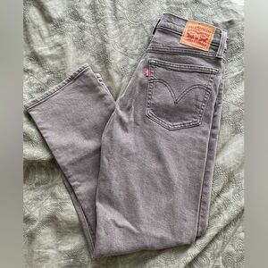 Levi’s Wedgie Straight Gray Jeans